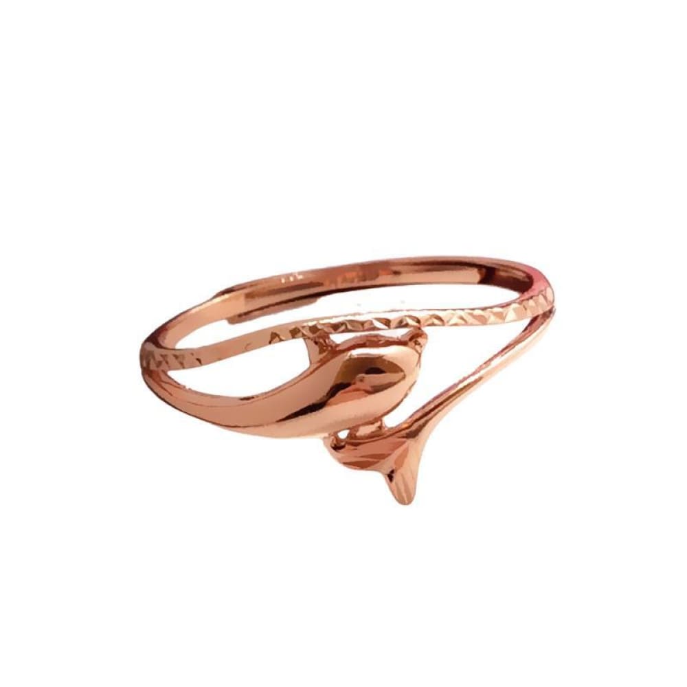 Rose Gold Dolphin Ring