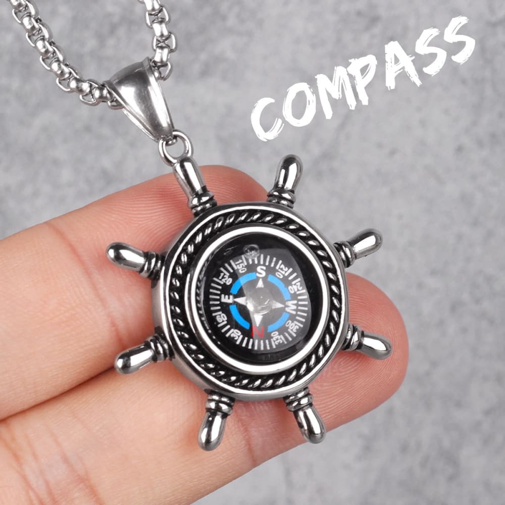 Rudder Compass Necklace