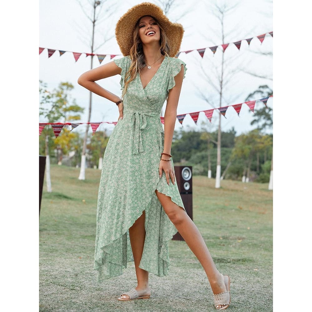 Madeinsea - Sage Green Beach Dress Madeinsea - Sage Green Beach Dress