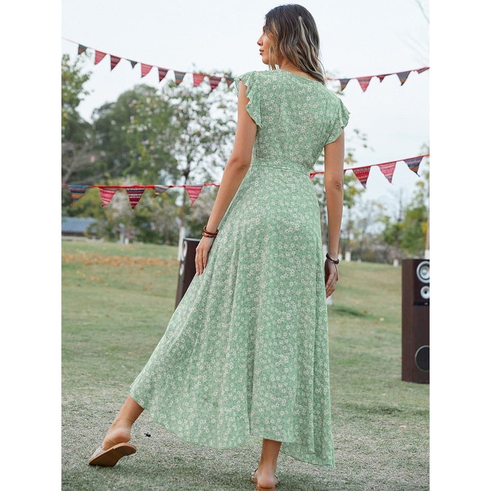 Madeinsea - Sage Green Beach Dress Madeinsea - Sage Green Beach Dress
