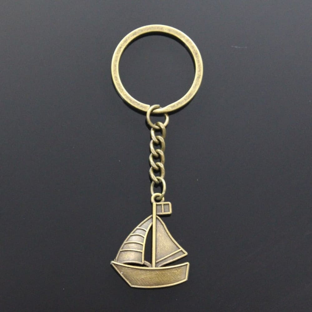 Sailboat Keychain - Bronze