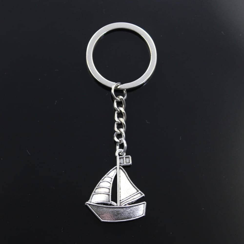 Sailboat Keychain - Silver