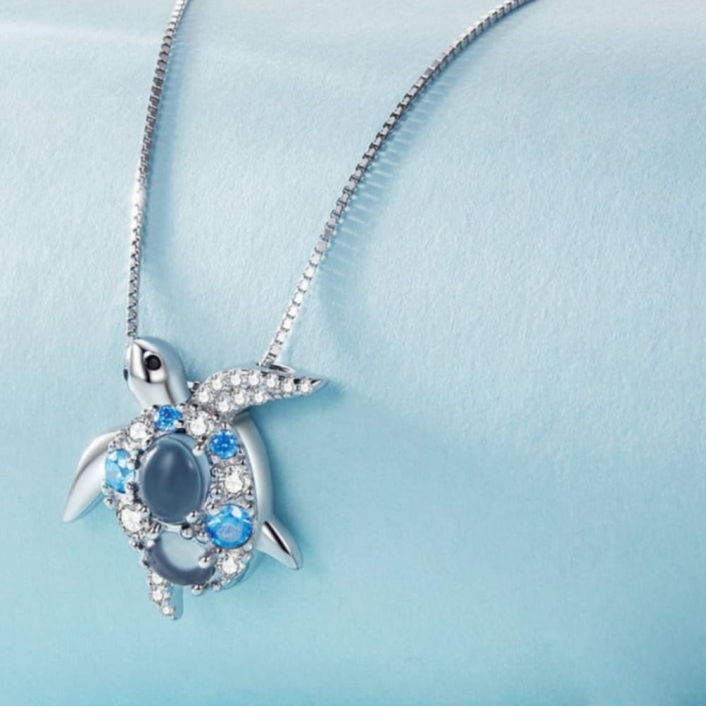 Sea Turtle Diamond Necklace