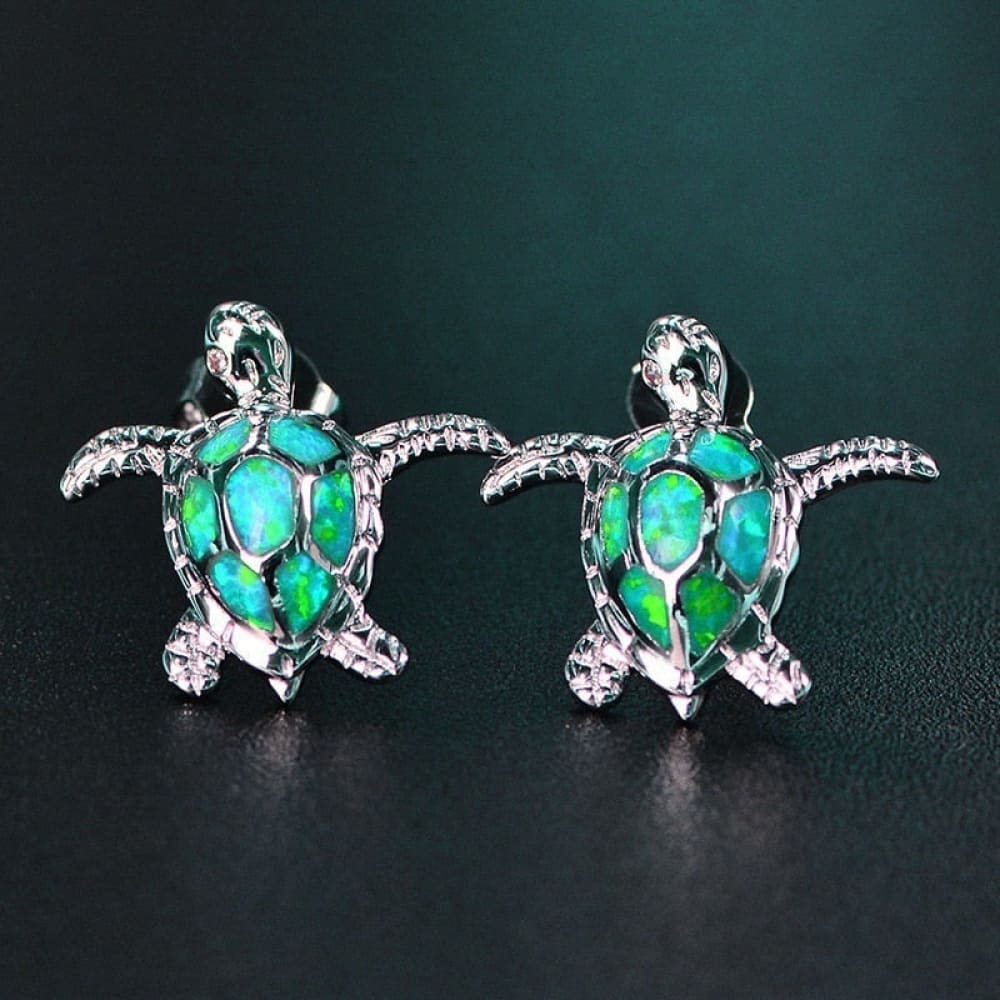 Sea Turtle Earrings Studs