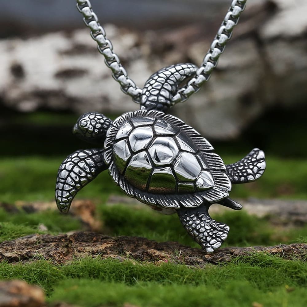 Sea Turtle Pendant Necklace Vintage