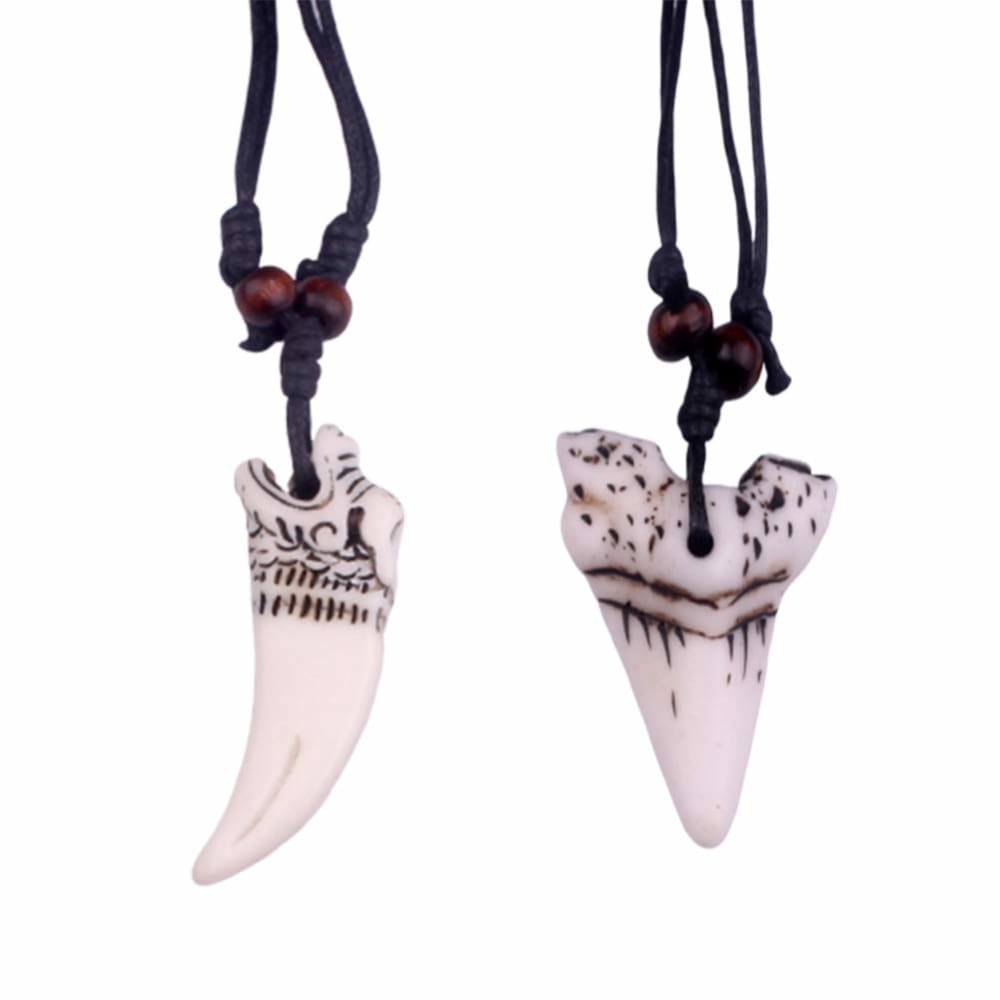 Shark Tooth Necklace Men