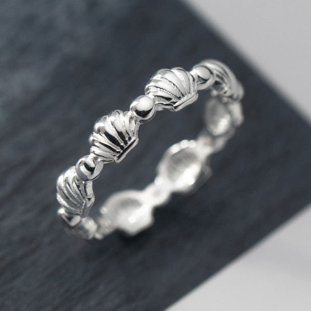 Silver Clam Ring