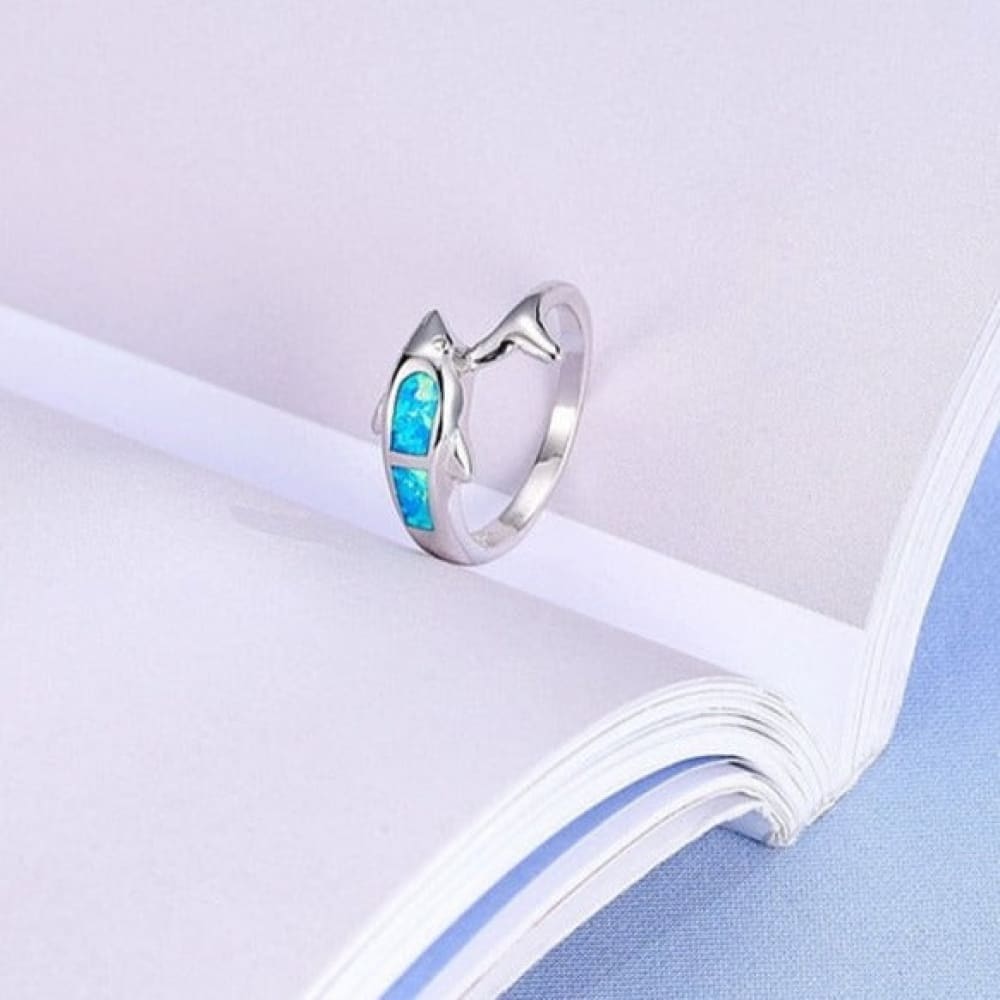Silver Dolphin Ring