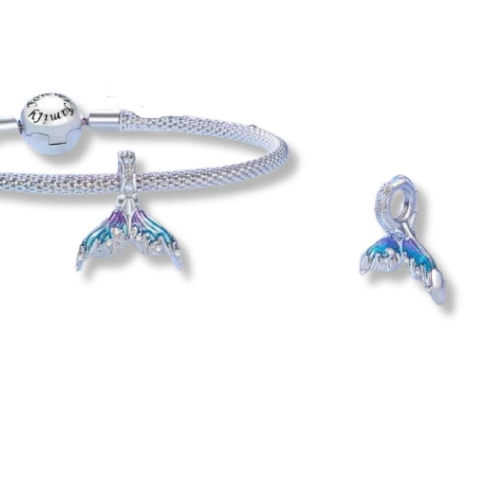 Silver Mermaid Charm Bracelet