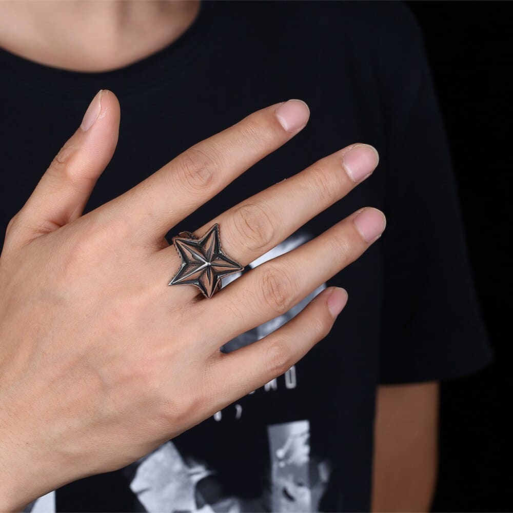 Silver Sea Starfish Ring