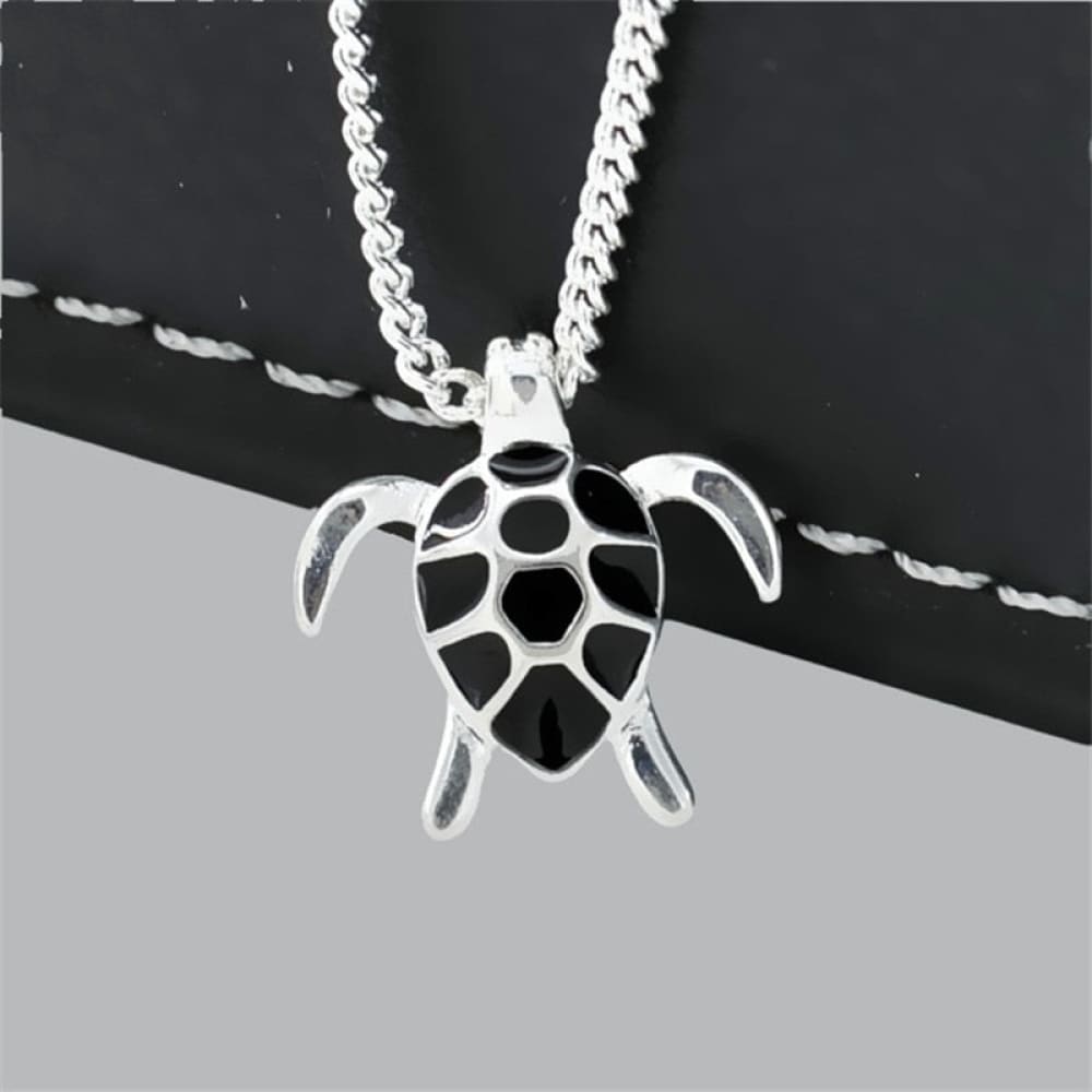 Silver Sea Turtle Necklace