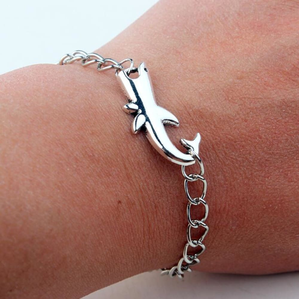 Silver Shark Bracelet