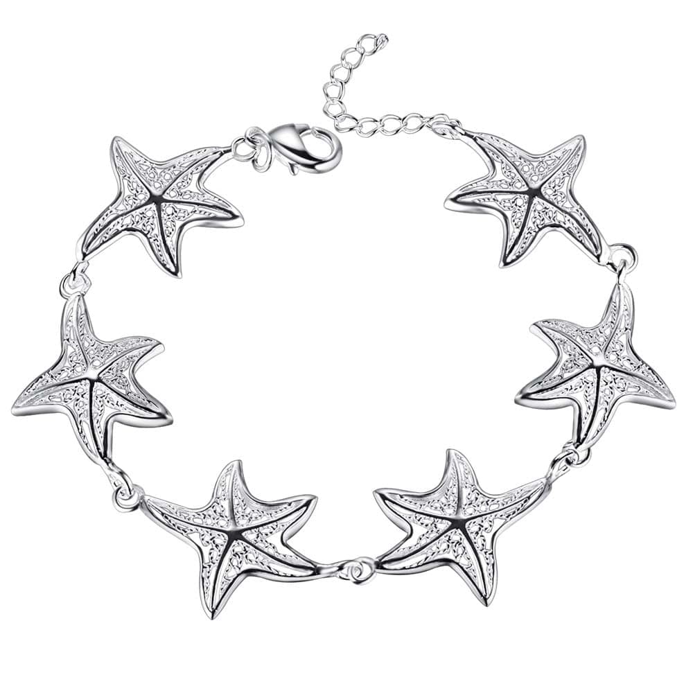 Silver Starfish Bracelet