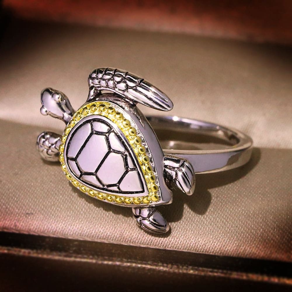 Silver Sterling Sea Turtle Ring
