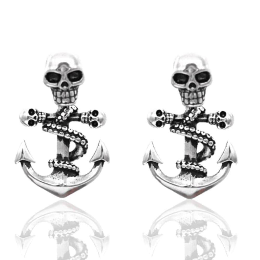 skull-anchor-earrings