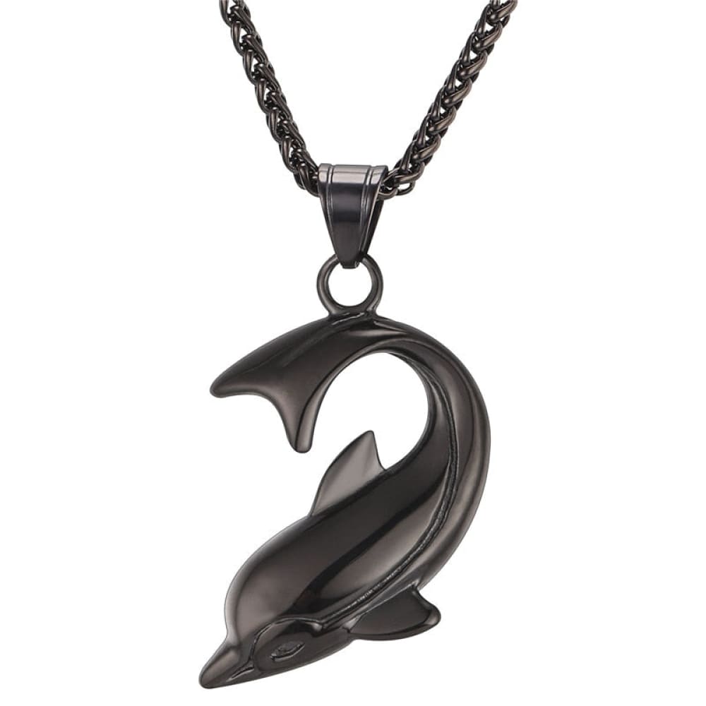 Stainless Dolphin Necklace