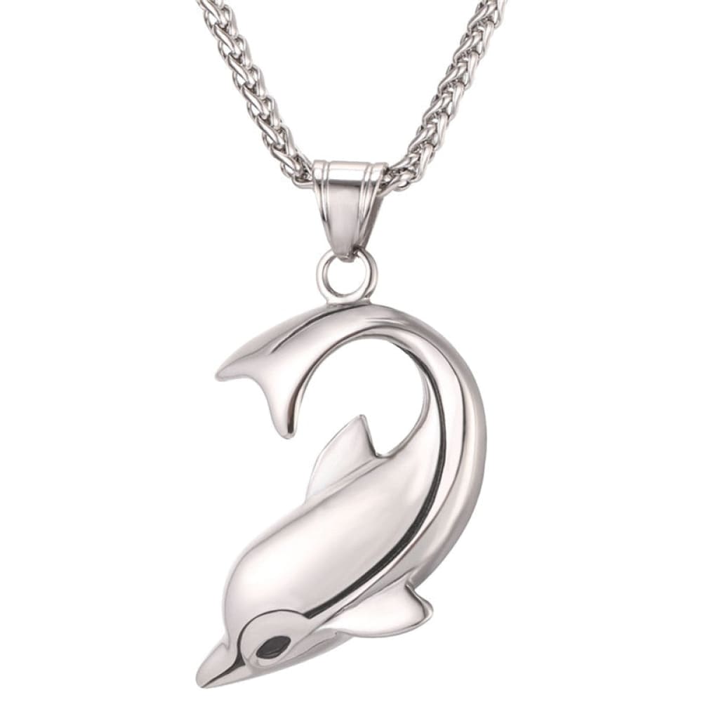 Stainless Dolphin Necklace