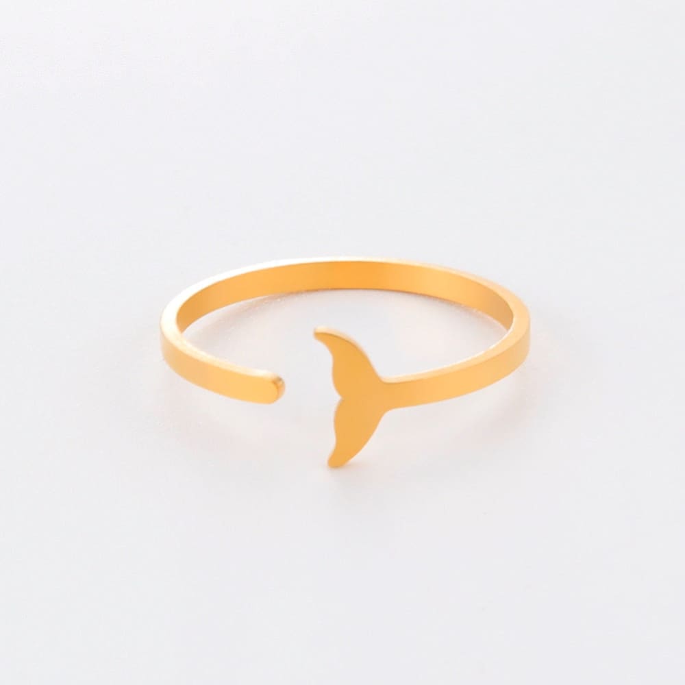 Stainless Steel Whale Ring
