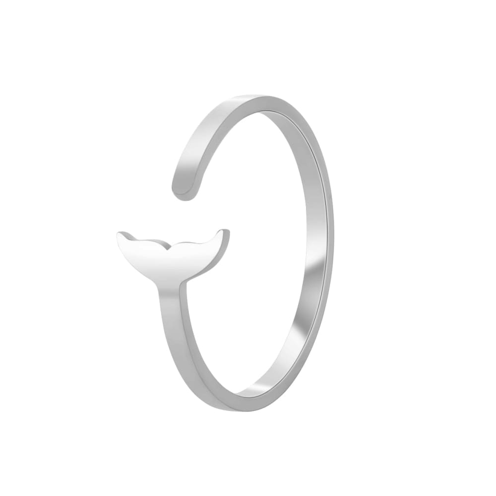 Stainless Steel Whale Ring