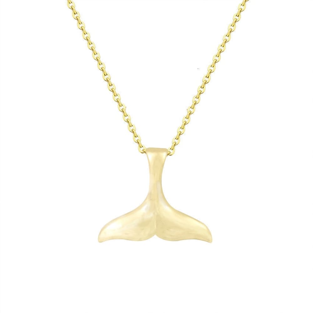 Stainless Whale Tail Necklace