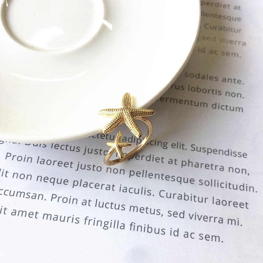 Starfish Ring Gold
