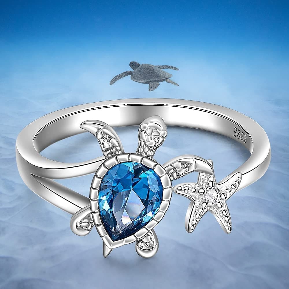 Madeinsea© - Sterling Sea Turtle Ring