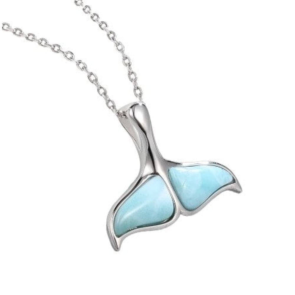 Sterling Whale Tail Necklace