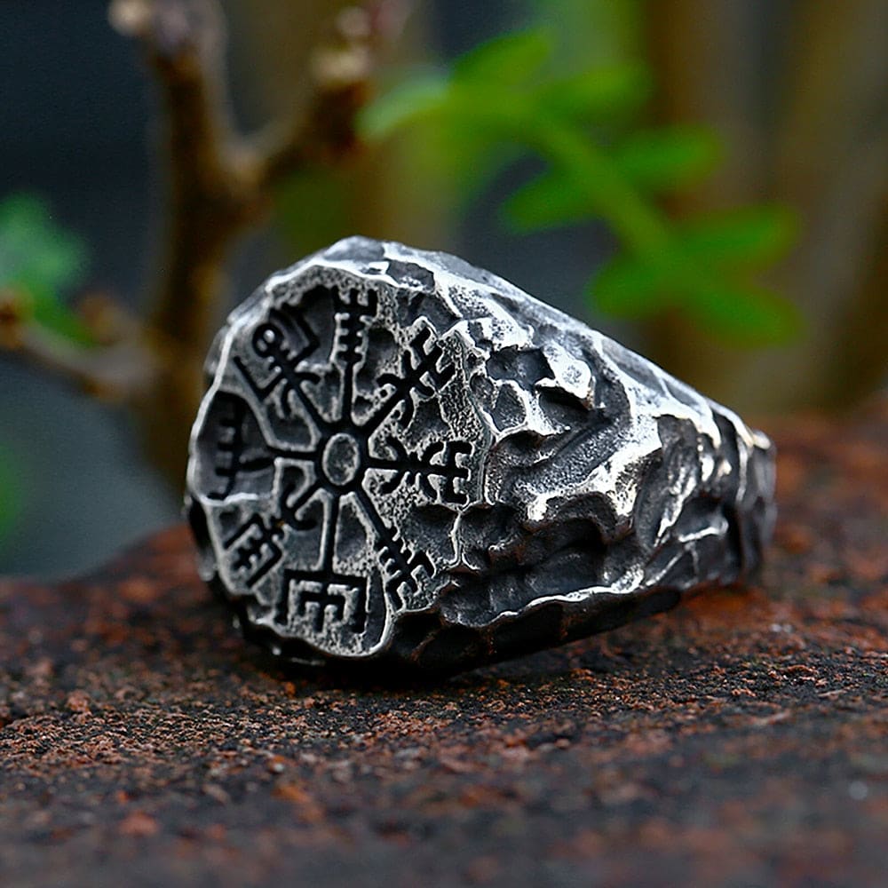 Stone Compass Ring