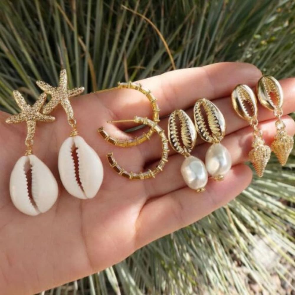 Summer Beach Shell Earrings