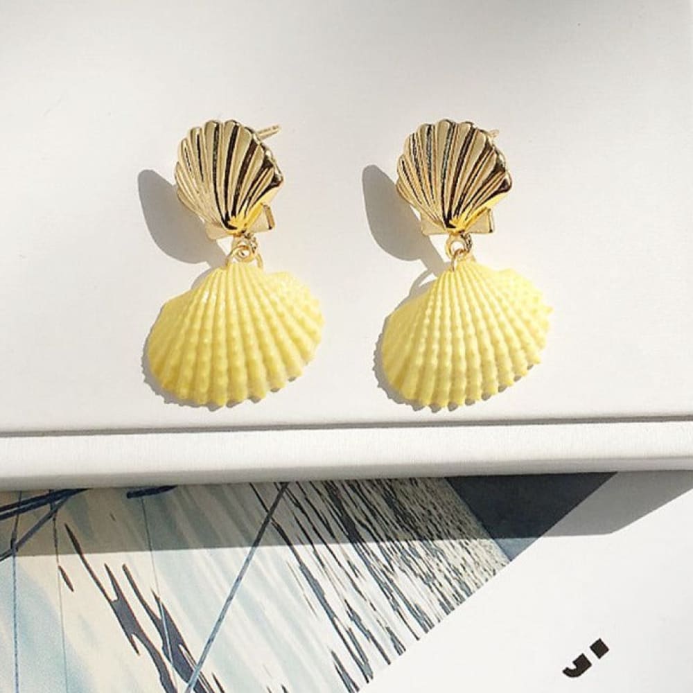 Summer Boho Shell Earrings