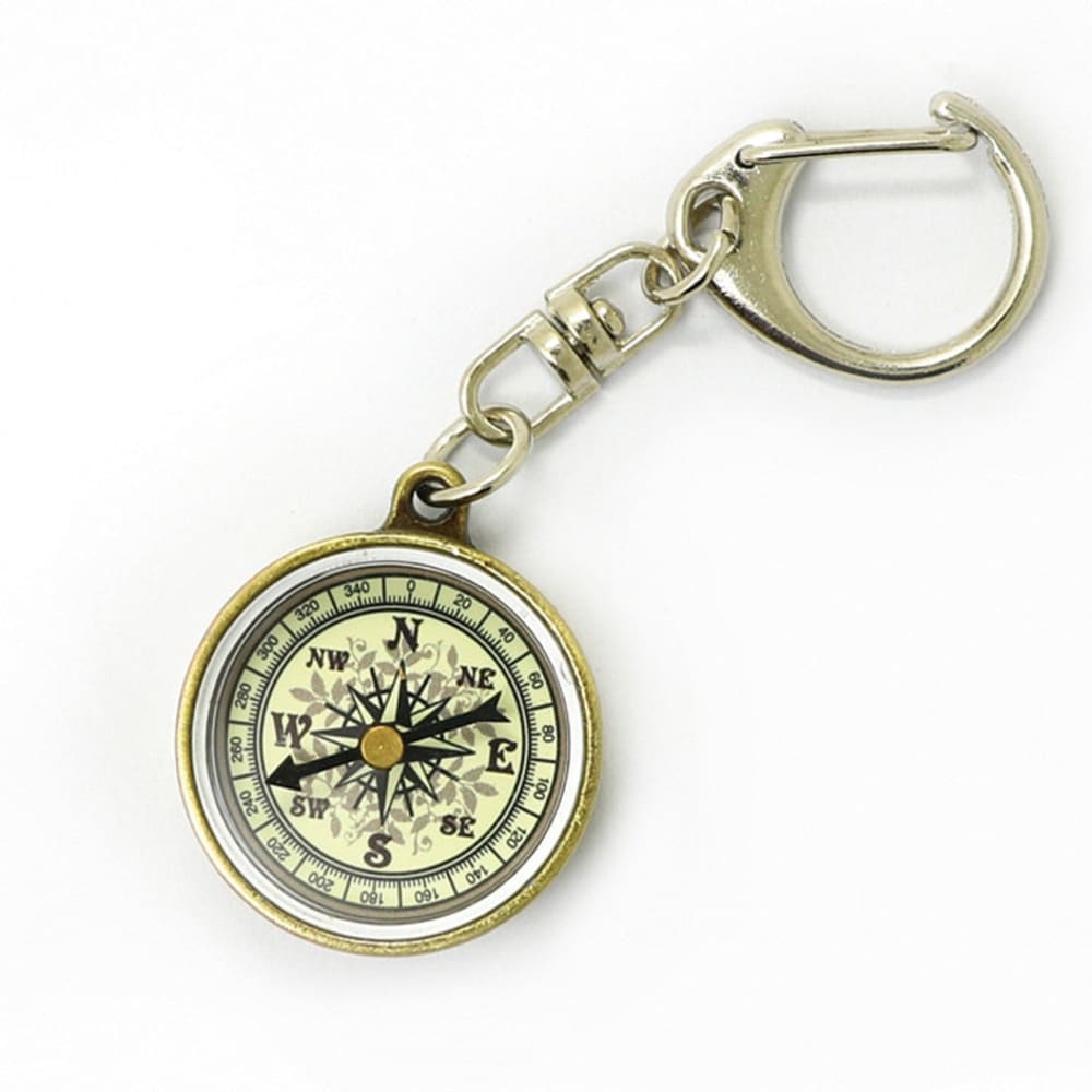 Survival Compass Keychain