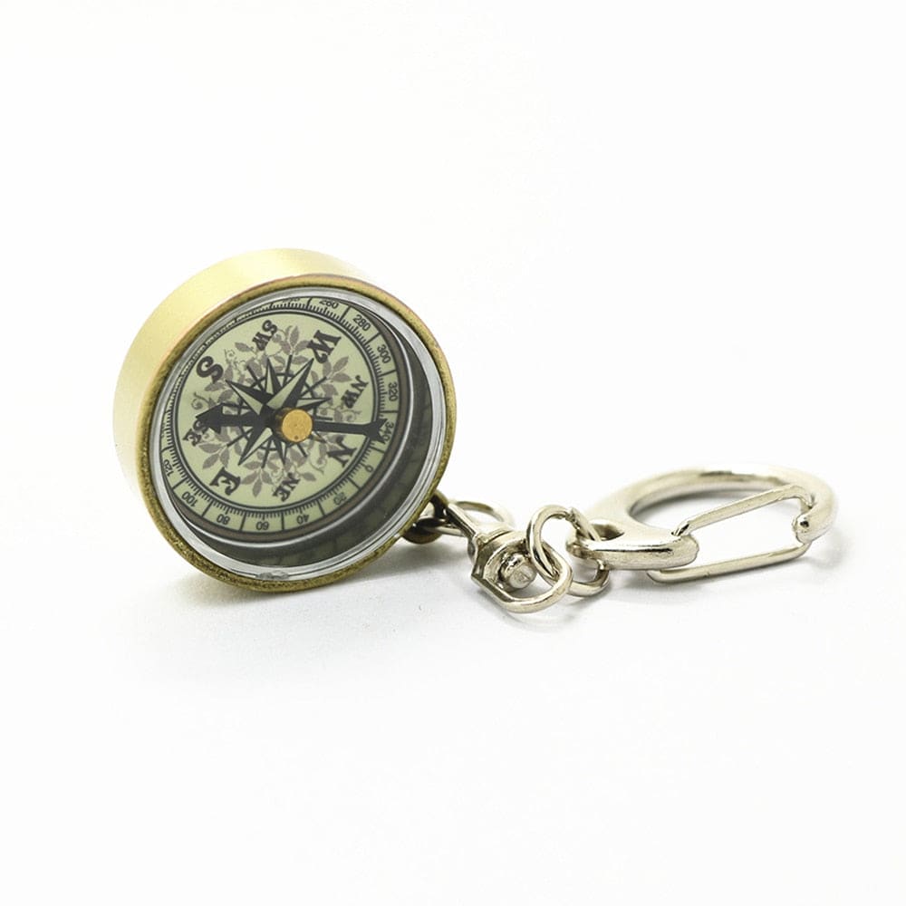 Survival Compass Keychain