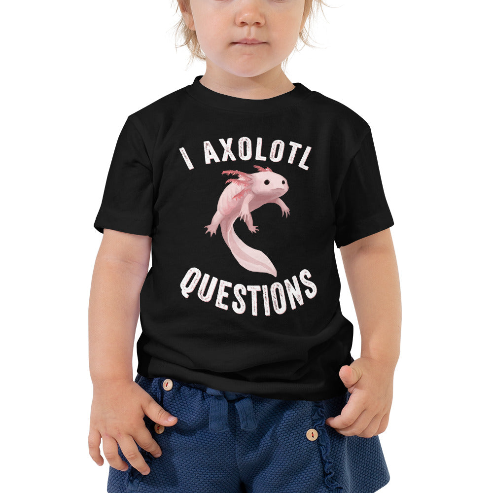 I axolotl questions, Axolotl Fish Toddler Shirt, Axolotl Lover Gift, Cute Axolotl Kids TShirt, Axolotl Baby Shirt, Animal Lover kids shirt - Madeinsea©