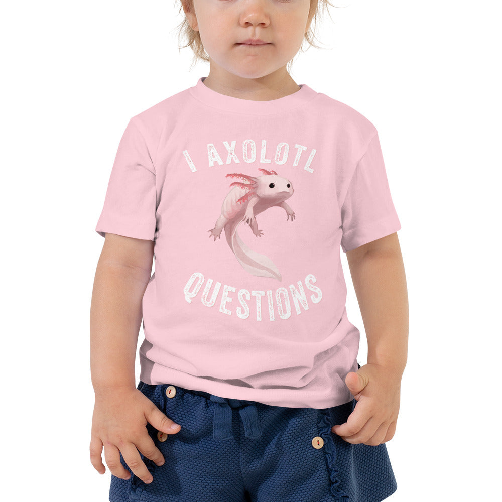 I axolotl questions, Axolotl Fish Toddler Shirt, Axolotl Lover Gift, Cute Axolotl Kids TShirt, Axolotl Baby Shirt, Animal Lover kids shirt - Madeinsea©