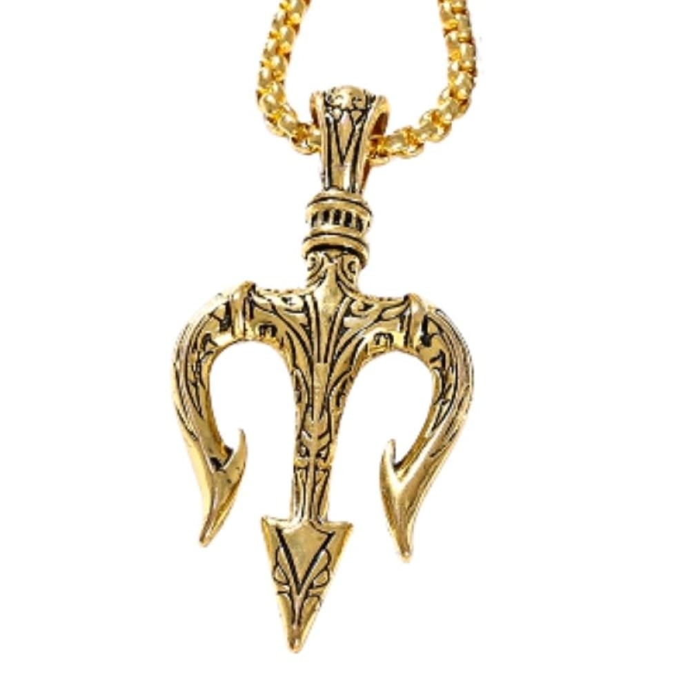 Trident Necklace Gold