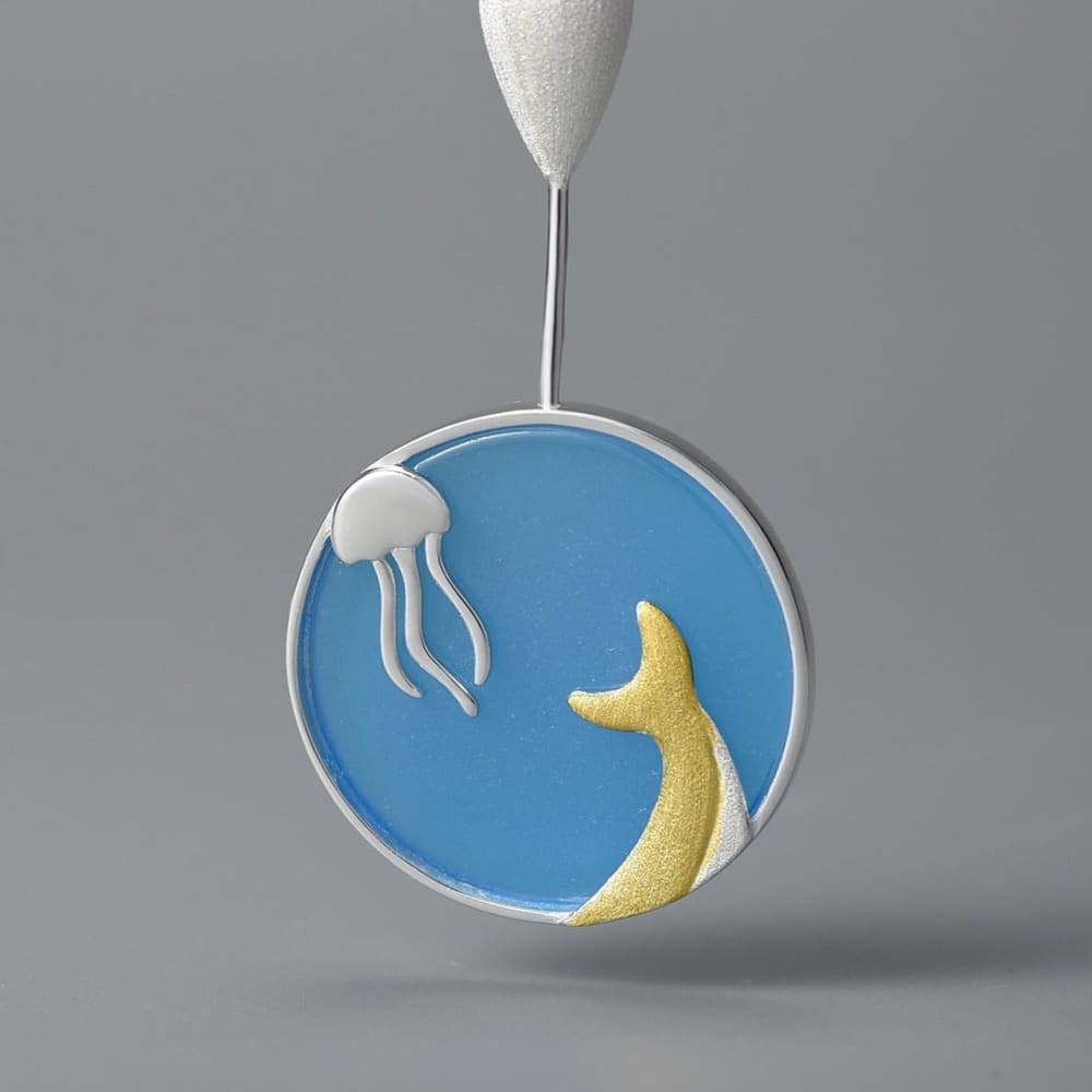 Under Water Whale Necklace