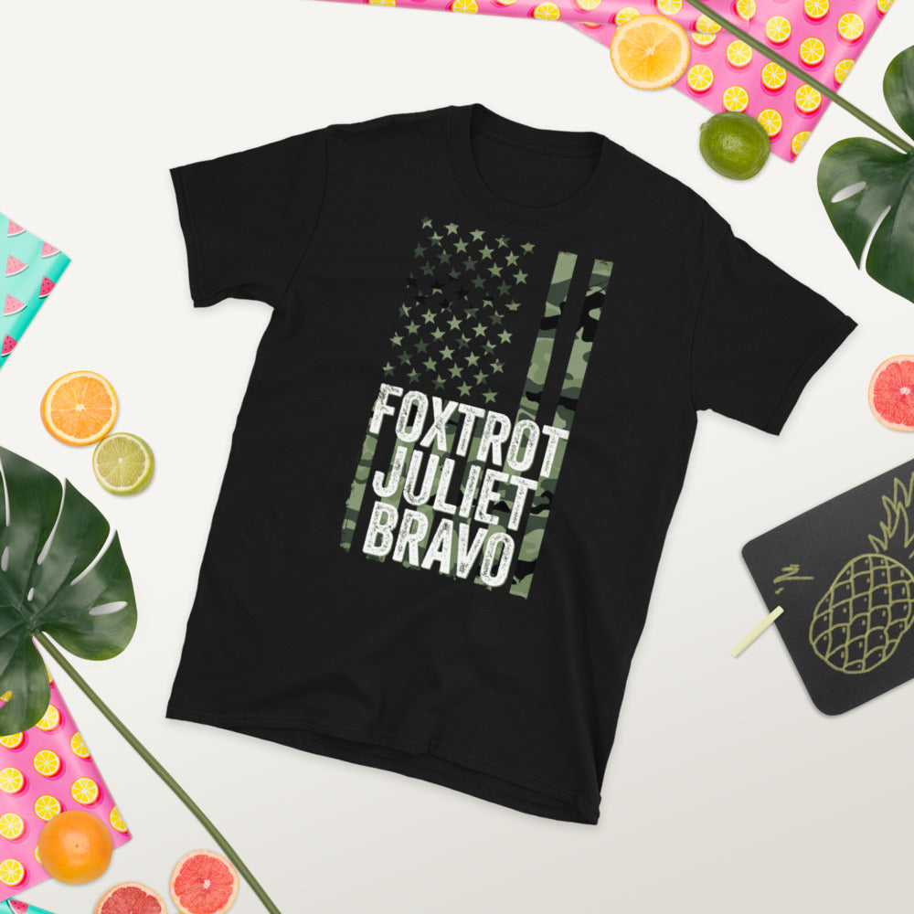 FJB Shirt, #FJB, Fjb Pro America Shirt, Foxtrot Juliet Bravo, Military Alphabet Code Camo Pro America T Shirt FJB, Anti Biden, Political Tee - Madeinsea©