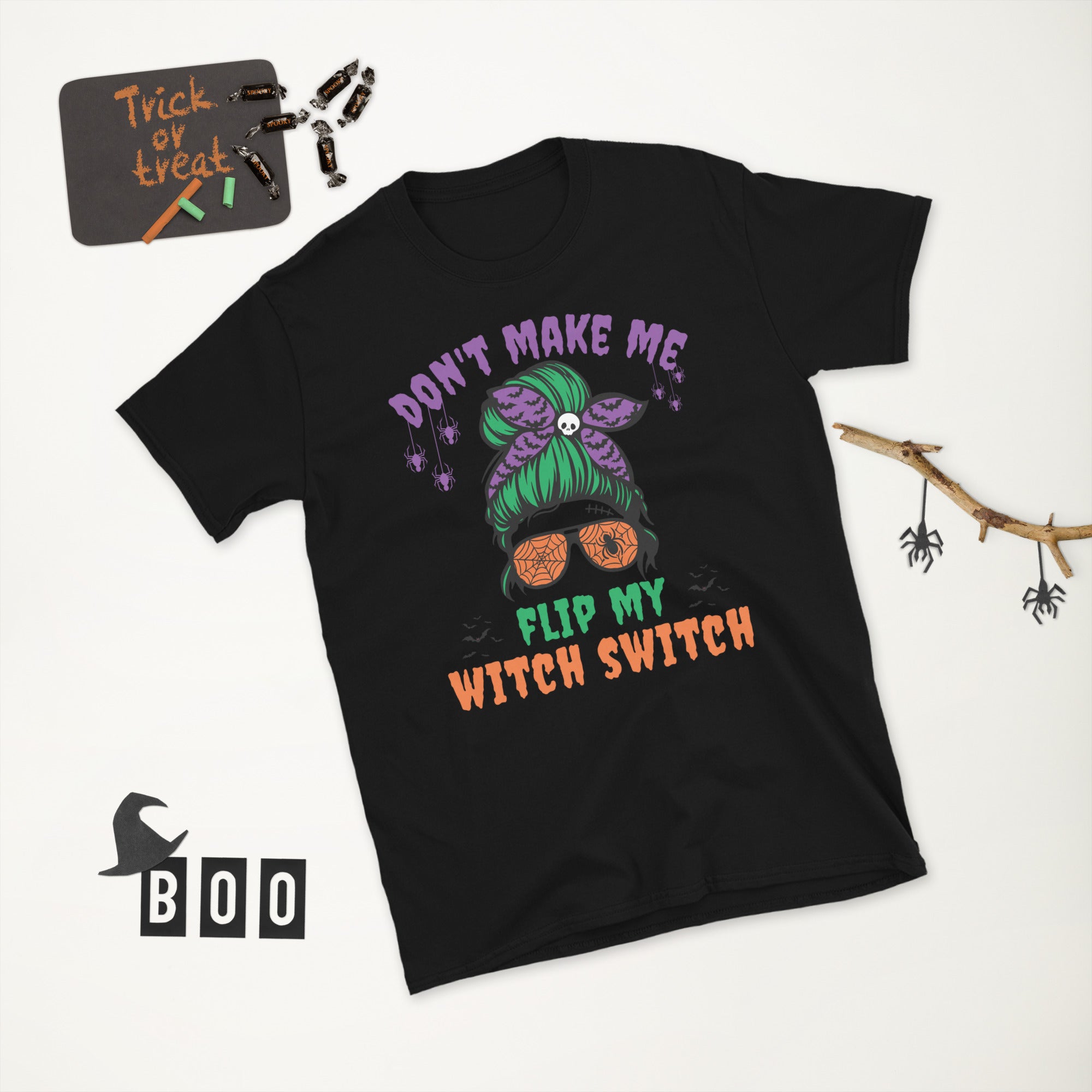 Don't Make Me Flip My Witch Switch, Funny Halloween Shirt, Halloween Costume, Funny Gift For Mom, Cute Halloween Witch Tshirt, Witch Tee - Madeinsea©