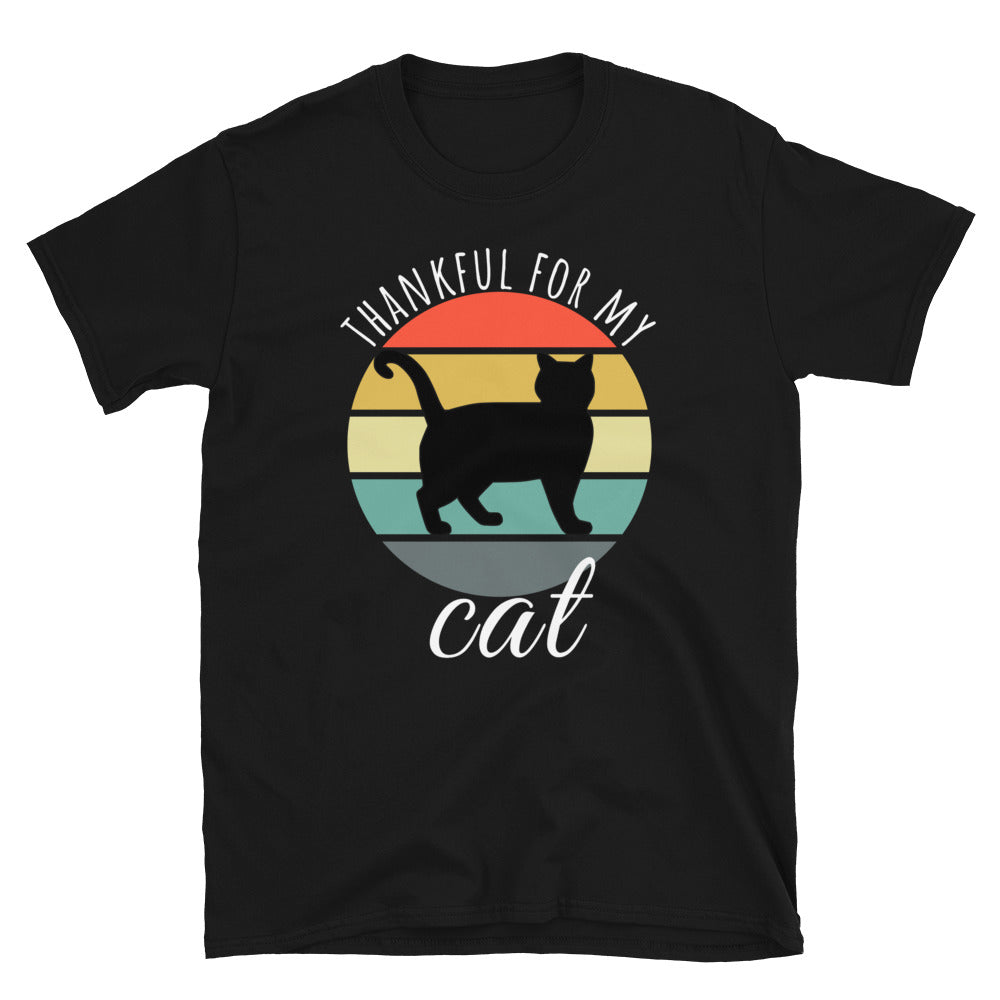 Thankful For My Cat Shirt, Womens Fall Shirt, Hello Fall Shirt, Fall Cat Cute Shirt, Ladys Cat Fall Tee, Autumn cat shirt, cat lady t shirt - Madeinsea©