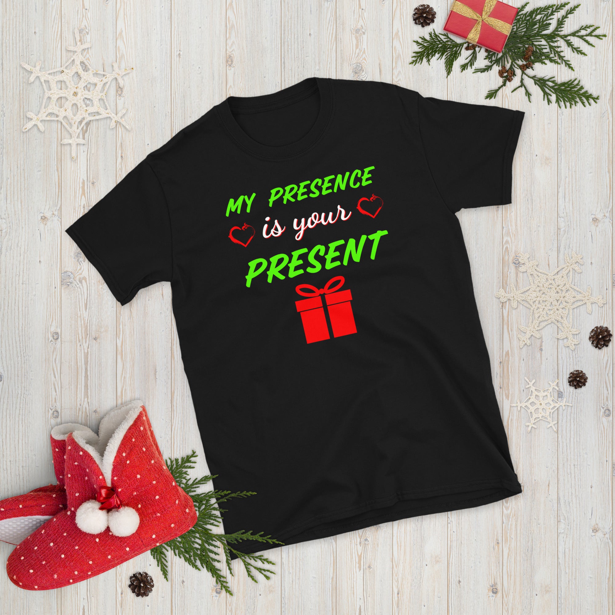 My Presence Is Your Present, Christmas Holiday Shirt, Funny Christmas Shirt, Christmas Shirts, Christmas Gifts For Couples, Xmas Shirts
