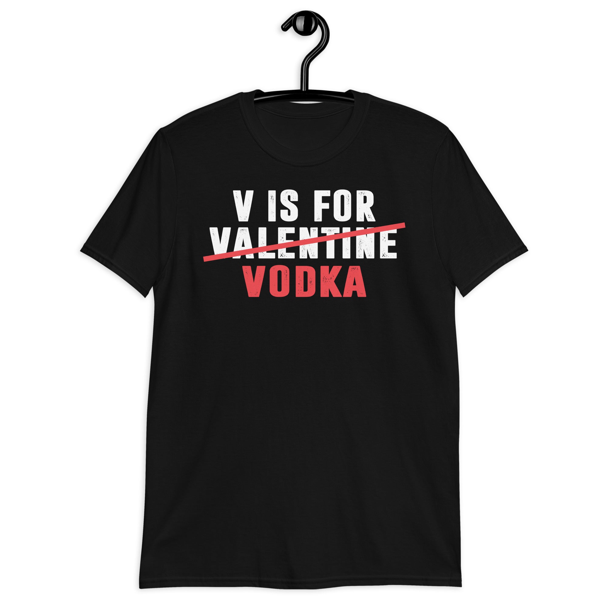 V is for Vodka Shirt, Valentines Day Shirt, Valentines Day Gifts, Funny Valentine TShirt, Single Woman T Shirt, Vodka Shirt, Vodka Lover Tee - Madeinsea©