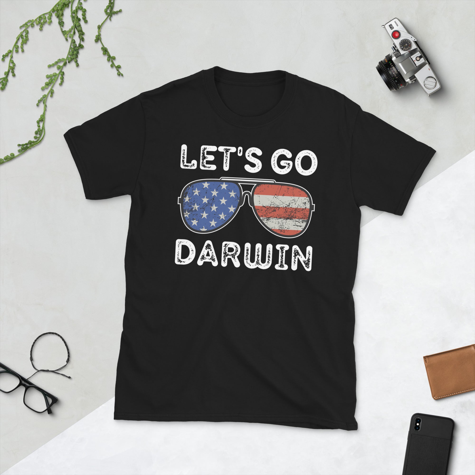Lets Go Darwin Shirt, Let's Go Darwin TShirt, Fully Vaccinated T-Shirt, Pro Vaccine, Pro Biden, Funny Vaccinated Shirt, Funny Democrat Gifts - Madeinsea©