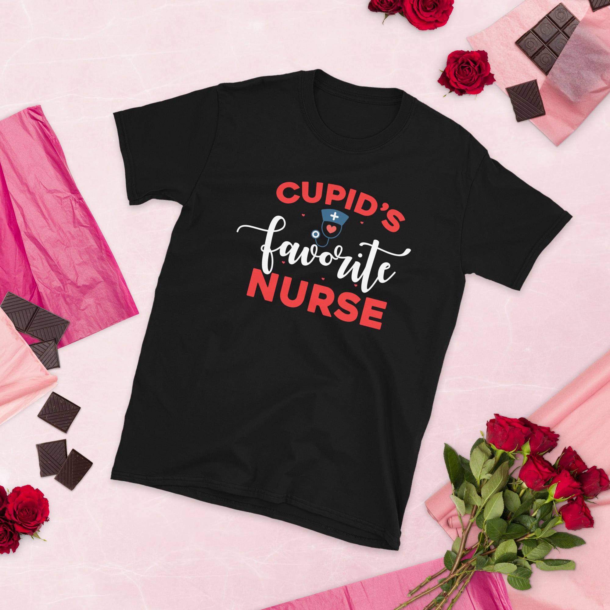 Nurse Valentine Shirt, Valentine&#39;s Day Shirt, Cupid&#39;s Favorite Nurse, Nursing Student, RN Gifts, Nurse TShirts, Nurse Valentine&#39;s Day Tee