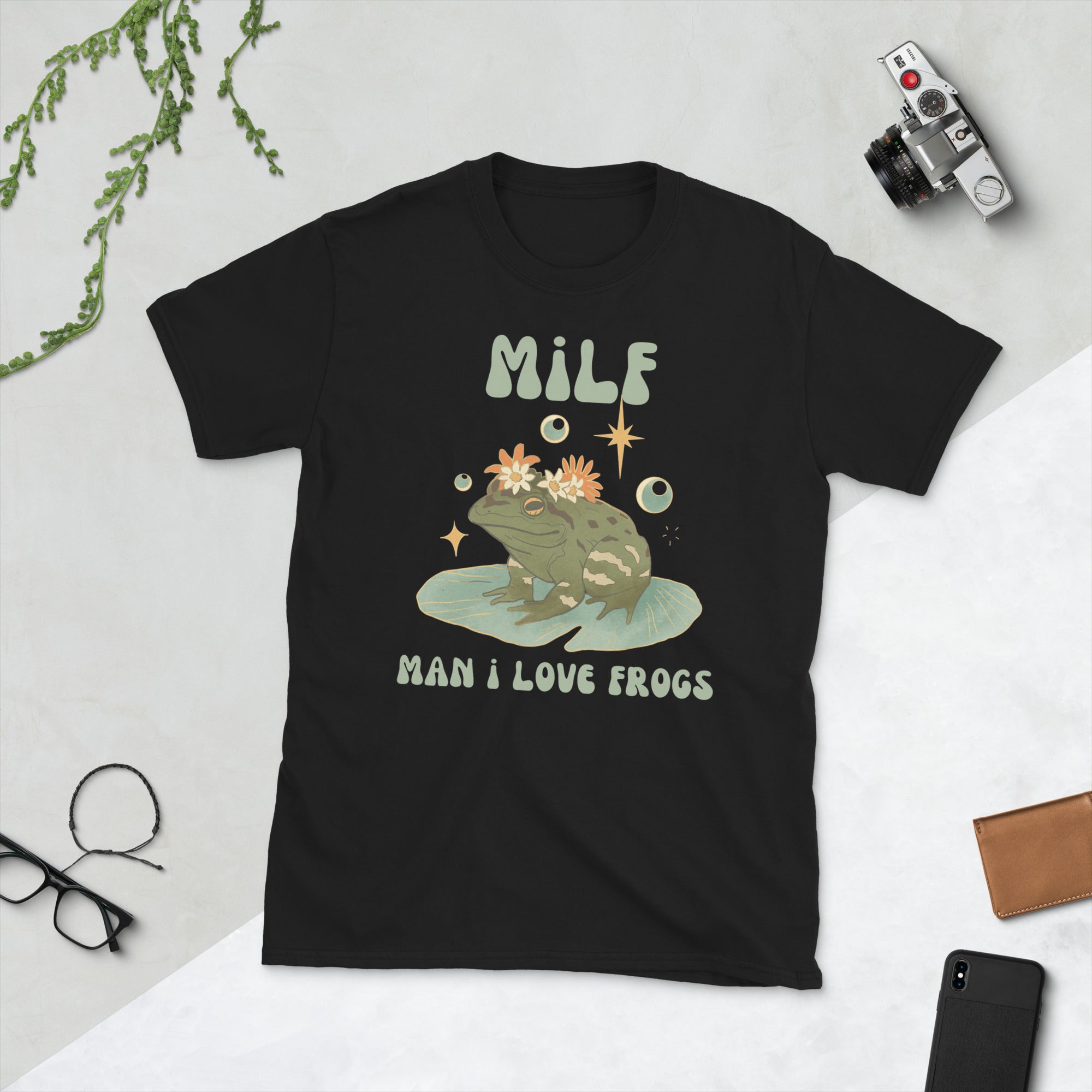 MILF Man I Love Frogs Shirt, Goblincore Shirt, Cottagecore Shirt, Frogcore Shirt, Toadstool Tee, MILF Frogs Shirt, MILF Meme, Vintage Milf - Madeinsea©