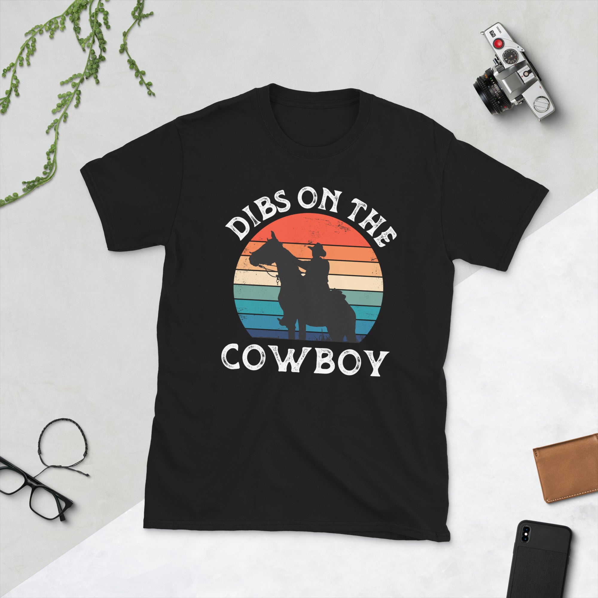 Dibs On The Cowboy, Funny Cowboys Wife Girlfriend Shirt, Retro Cowboy Tshirt - Madeinsea©