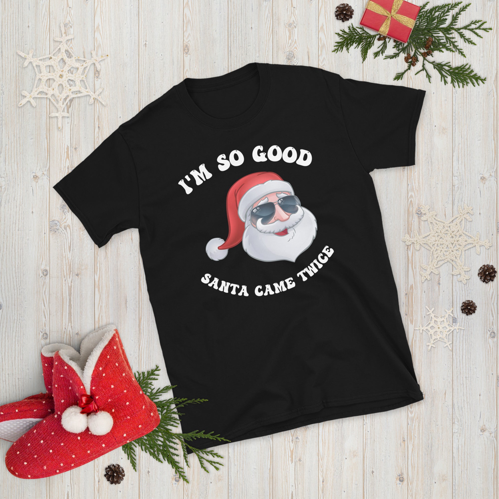 Naughty Couple Christmas Shirts, I&#39;m So Good Santa Came Twice Shirt, Couples Ugly Christmas Tees, Funny Christmas Gifts, Xmas Adult Humour - Madeinsea©