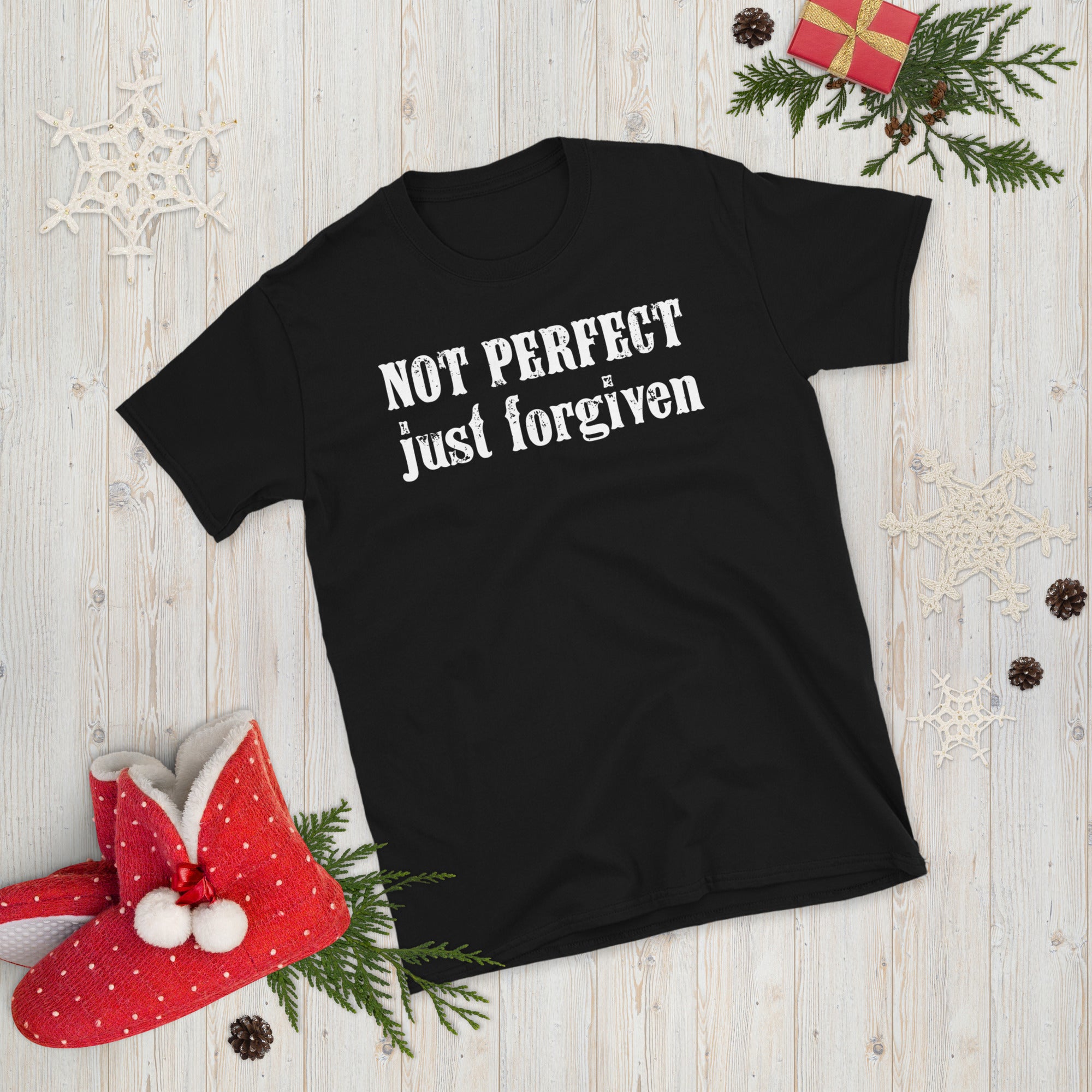 Not Perfect Just Forgiven Shirt, Christian Shirt, Religious Gifts For Men Women, Bible Verse Tshirt, Religious Gifts, Holy Bible T Shirt - Madeinsea©
