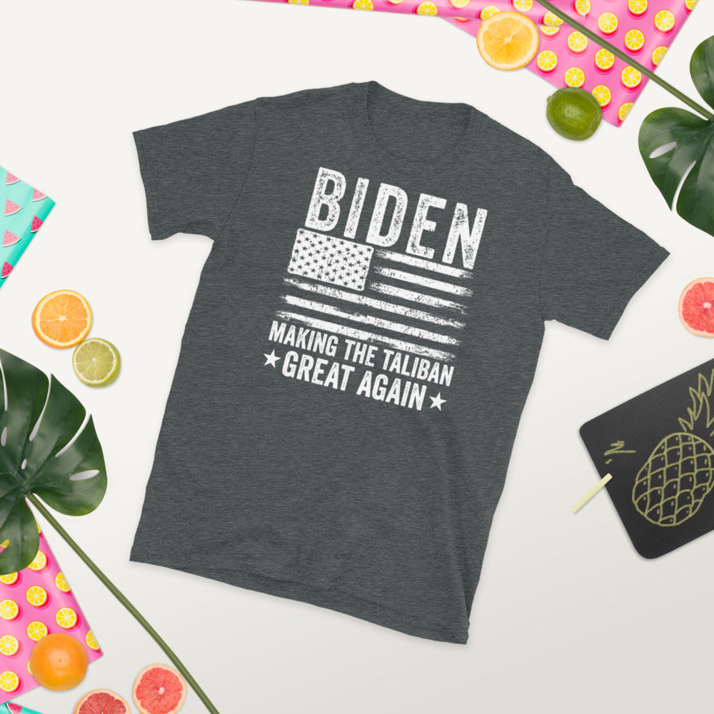 Making Taliban Great Again Shirt, Funny Biden Harris Shirt, Anti Biden Shirt, Republican American Flag Shirt - Madeinsea©