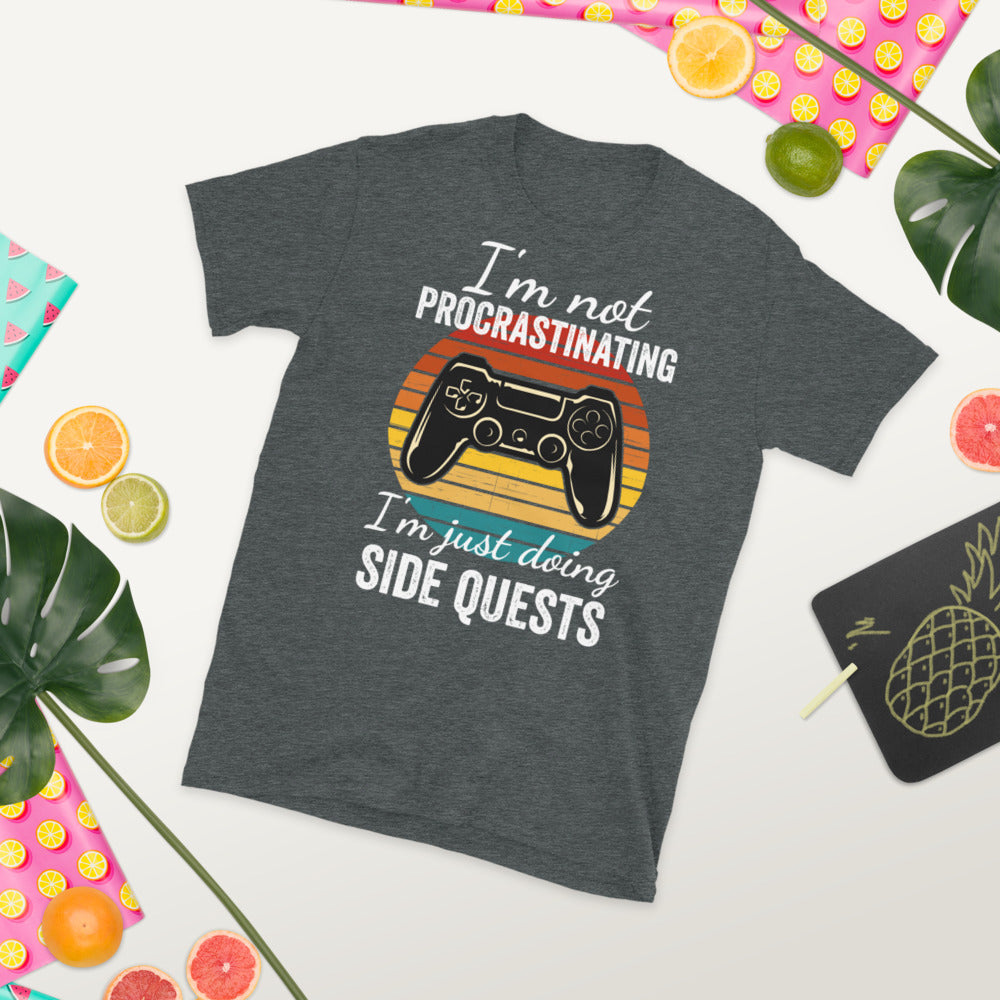 I'm not Procrastinating I'm doing Side Quests, Funny Gamer Shirt, Funny Gaming Gifts, Mens Gaming T-Shirt, Gaming Nerd Tshirt, Nerdy Shirt - Madeinsea©