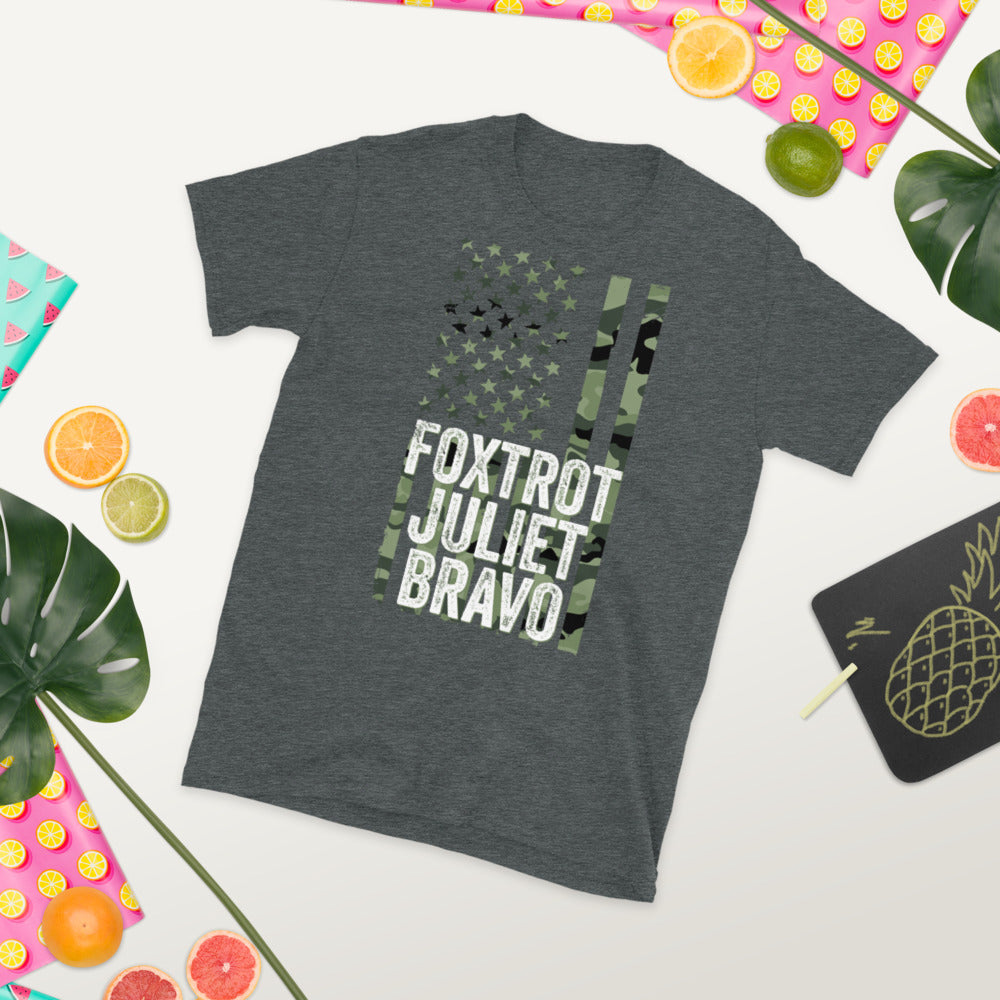 FJB Shirt, #FJB, Fjb Pro America Shirt, Foxtrot Juliet Bravo, Military Alphabet Code Camo Pro America T Shirt FJB, Anti Biden, Political Tee - Madeinsea©